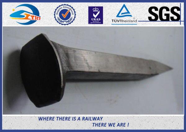 Q235 / 35# Railroad Track Spikes Steel Ground Spikes Without Crack