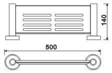 Transportador de aço inoxidável lustrado cetim Storage do chuveiro