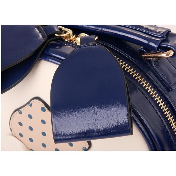 The new shoulder bag cute cartoon bow PU leather handbags