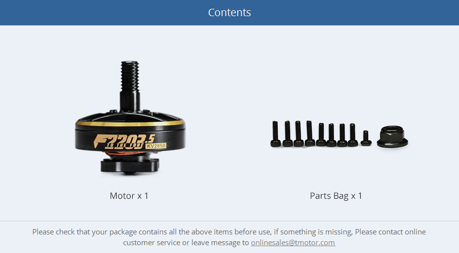 Wholesale Price T-MOTOR F2203.5 Factory Supplier Quality RC Brushless Motor For Multicopter Toy FPV Drone