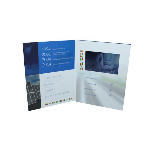 Full Color Printing Video Brochure Card 90 * 50 Mm Insert Digital Module With