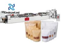 Máquina de fabricação de sacos de fecho de papel PE laminado Certificação CE 90pcs/Min