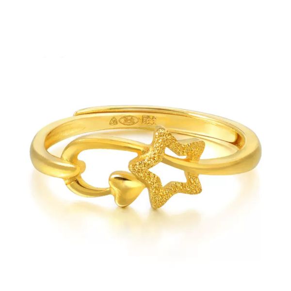 Anillos clásicos de oro fino para mujeres