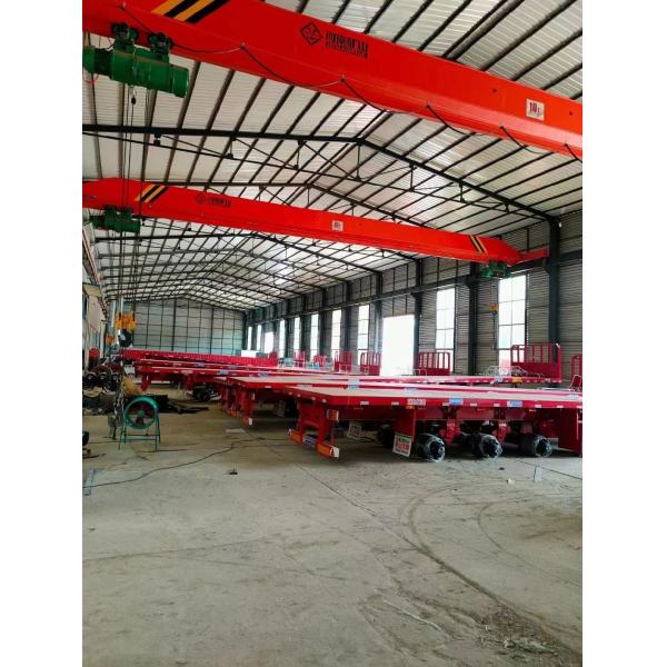 3 Axle 20FT 40 FT Trailer Chassis Flat Bed Flatbed Trailer for Long Distance Transport