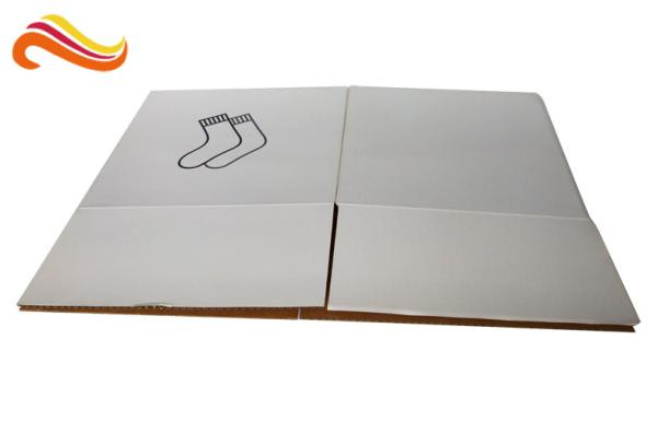Plain Corrugated Shipping Boxes Fold - And - Tuck Construction Style With E Flute Material