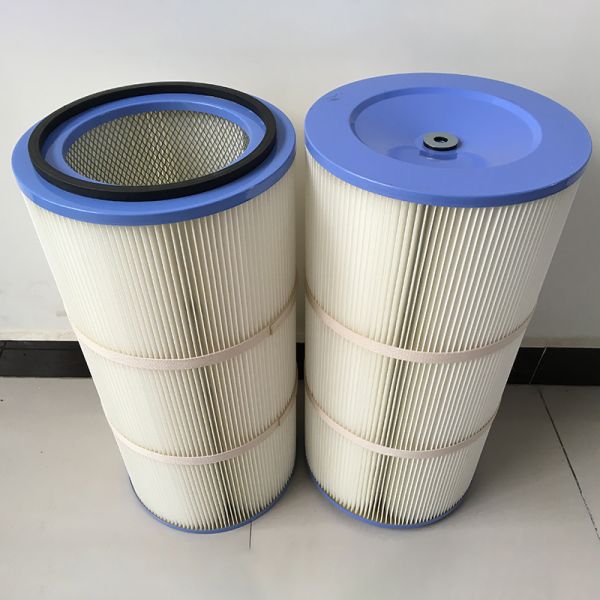 Polyester Dust Collector Industrial Dust Filter Cartridge Anti Static Blasting