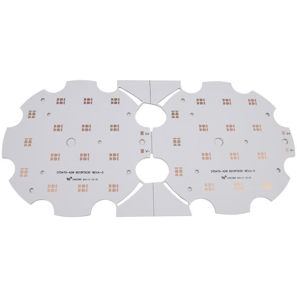 Алюминиевая монтажная плата СИД толщины 1.6mm SMD вокруг встали на сторону одиночного, который