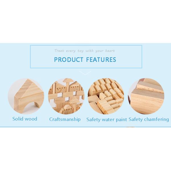 Montessori Education Wooden Grains Stacking Building Blocks Kindergarten Children Early Childhood Parenting Kids Toys