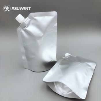 Food Grade Aluminum Foil Stand Up Spout Pouch Plastic Drinking Water Bag For Juice