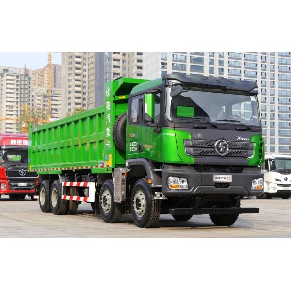 Heavy X3000 Shacman Dump Truck 375HP Tipper Dump Trailer 8X4 Euro2