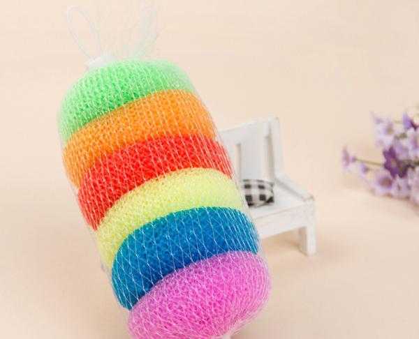 Anti Mildew Plastic Wire Dishwasher Scrubber , Plastic Pot Scourers With 3 Years Long Lifetime