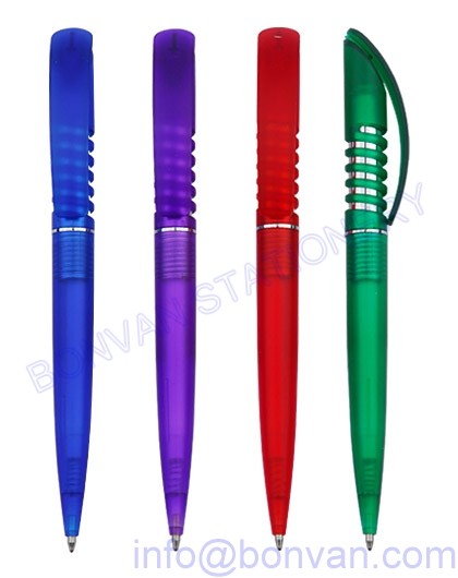 transparent plastic pen,transparent body promotional pen