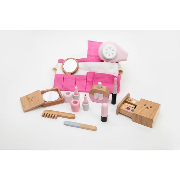 Набор игрушки Montessori детей ISO9001 портативный деревянный косметический