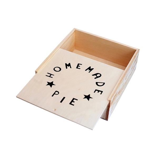 Vitalucks Custom Apple Pie Packaging Eco-Friendly Wooden Box for Special Gift Giving