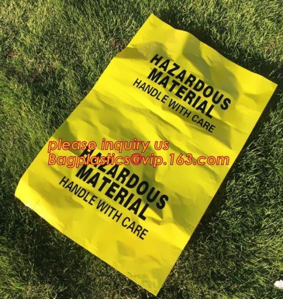Biohazard Treatment Bags, Sterilized Bags, Disposal Bags, Waste Sacks, Hazardous Waste Bag With Ties