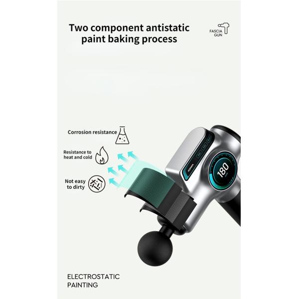Pistola Masajeadora de Fascia de Percusión Eléctrica Vibratoria para Cuerpo, Masaje Profundo de Tejidos Musculares