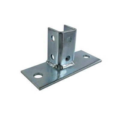 6 mm acabamento galvanizado de aço de baixo carbono brackets bases de postes fundidos