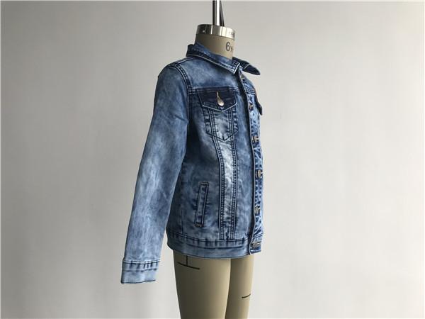 LTD Kids Denim Jacket Mottle Wash Button Through Boys Denim Jacket TW78757 TW79223