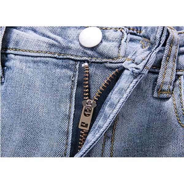 XS - XXL Ladies Denim Jeans Light Wash Rip And Repair Ladies Skinny Jeans