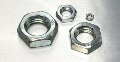 M16 GB52 Hex Lock Nut 2mm Pitch Electro Plating White Zinc Color 4 Hardness Classes
