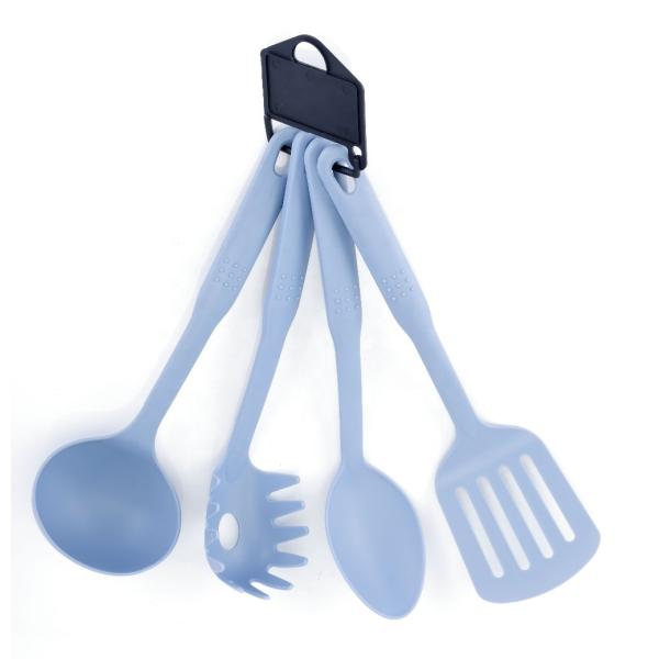 6pcs Nylon Kitchen Tools Set for Salad Spoon Production and Green Kitchen Table Tools