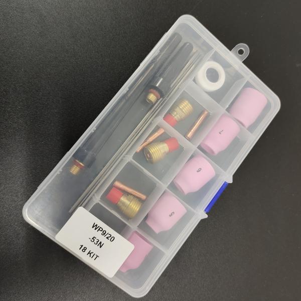 Water Cooled TIG Torch Accessories Kit Gas Lens Alumina Nozzle Back Cup for Welding