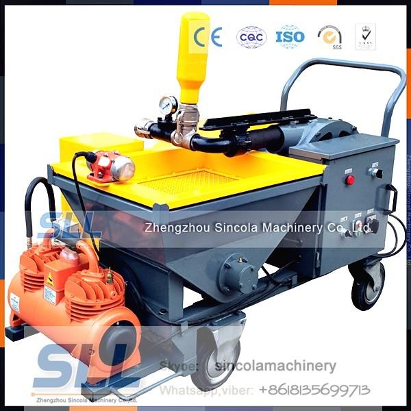 Wall Mortar Putty Spray Plaster Machine , Cement Spray Machine Small Size
