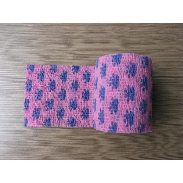 La aduana elástico cohesiva suavemente flexible de la impresión del pie imprimió el abrigo de los vendajes