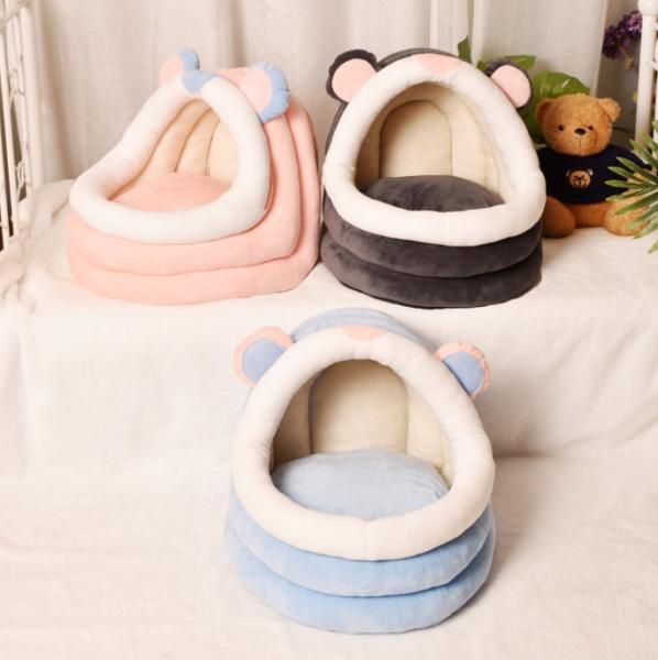 A parte superior lavável inteiramente removível do animal de estimação avaliou Cat Beds Dog Bed
