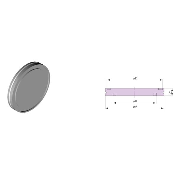 Vacuum Systems ISO Blank Flanges For Middle Vacuum SS304 And 316L
