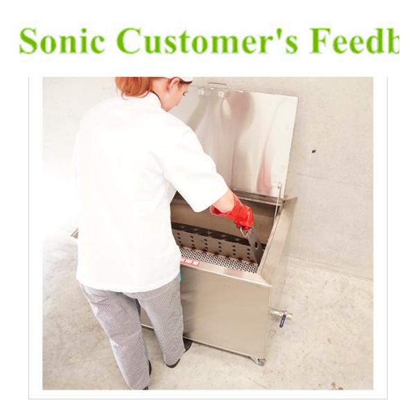 Kitchen Hood Stainless Steel Soak Tank Degreasing / Cleaning Insert Filters 110 / 230V 50Hz