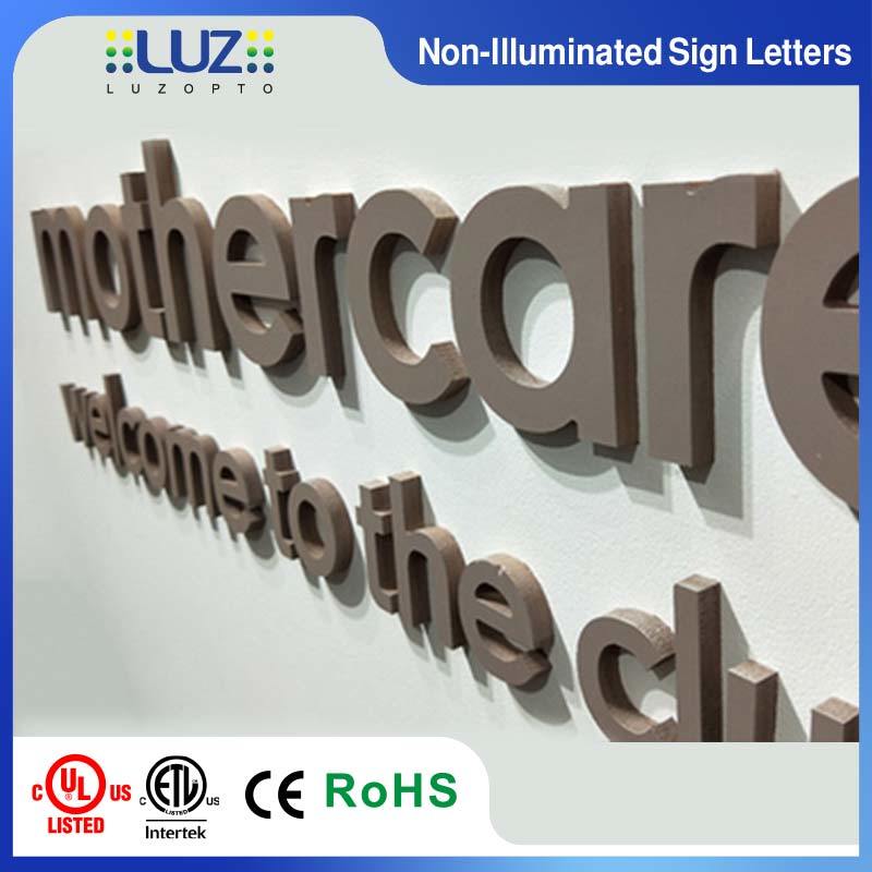 Custom 3D Fabricated Stainless Steel Sign Letters | Non-Lit Metal Lettering