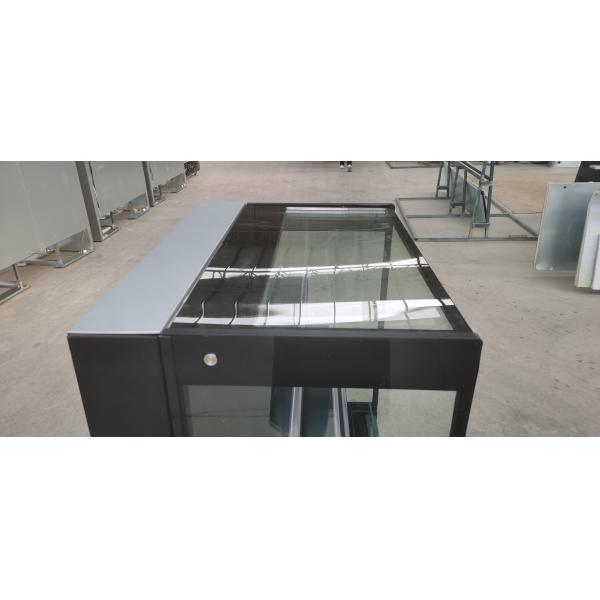 SEMI вертикаль Refrigerated самосхват квадрата и идет охладитель R404a дисплея