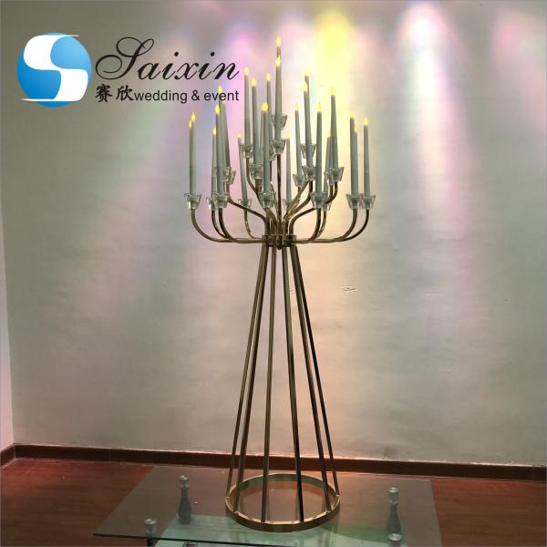 9 ветвей 9 рук кристаллические канделябры для интерьера Декорация Свечи Дом