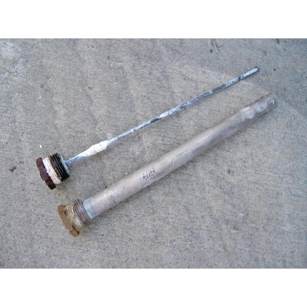 Aluminum / Zinc / Magnesium Water Heater Anode Rod For Electric / Solar Tanks MgAlZn alloys