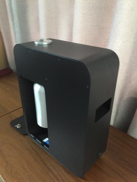 250*110*320mm Automatic Large Area Commercial Essential Oil Diffuser HVAC Floor Standing 2000CBM Black
