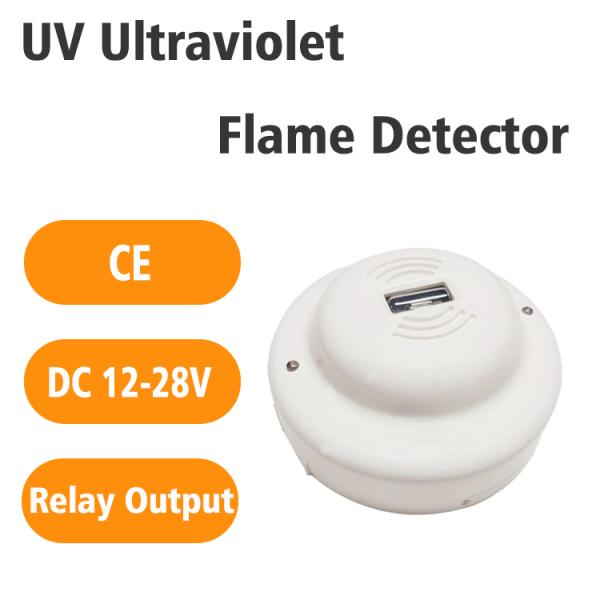 DC24V UV Fire Alarm Flame Detector in ABS Plastic – Ideal for High-Risk Settings