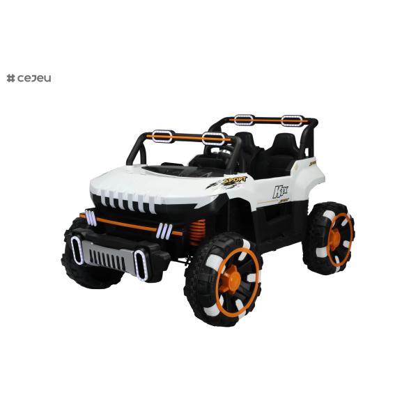 Gift for Boys & Girls: Electric UTV with Adjustable Seatbelts,Music/Light Handle Four wheel suspension