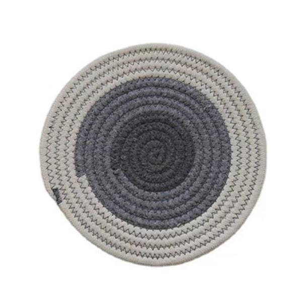 Rattan Cup Coasters Dining Table Mat Heat Insulation Holder Hand Woven Flax