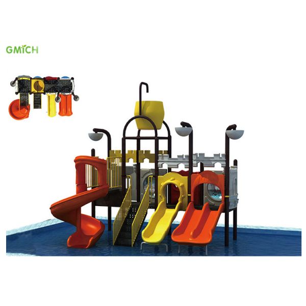 Customized Design Plastic Water Slide For Kids Water Play Structures Anti Skid