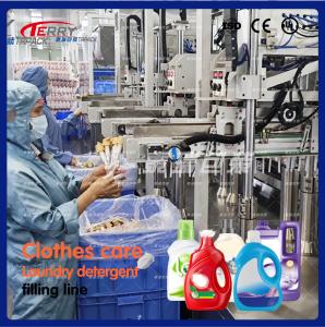 4 Heads Detergent Fabric Softener Filling Machine With SUS304 And SUS316L