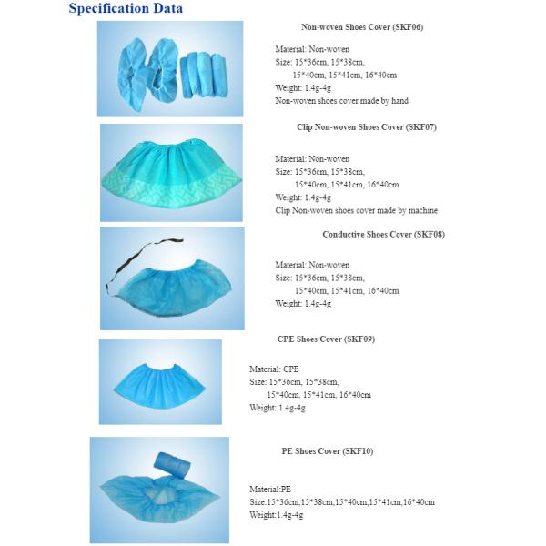 Waterproof Medical Disposable Shoe Cover Heavy Duty
