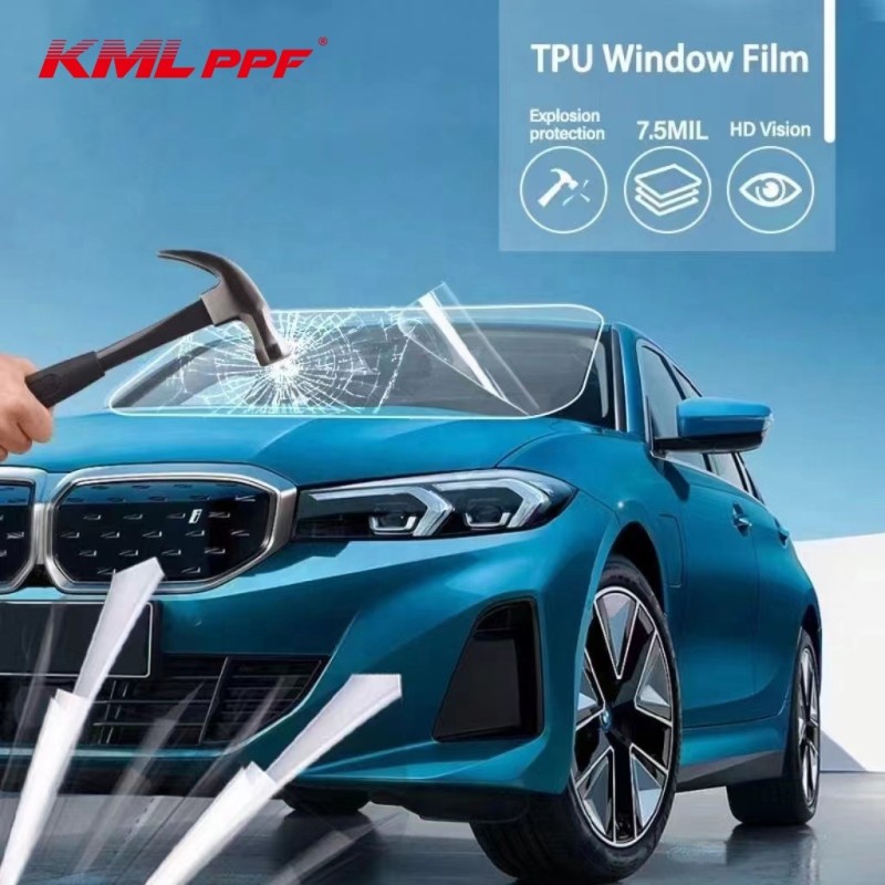 KML 6.5 Mil Self-Healing TPU Window Tint Film Photochromic Anti-Scratch Car Windshield Self-Adhesive Auto Window Protection
