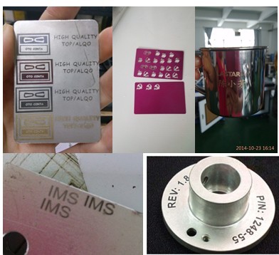 Laser Dog Tag Fiber Laser Engraving Machine For Brass Copper / Aluminium