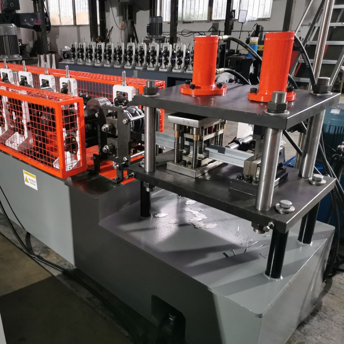 Adjustable Width South America CU Stud Track Roll Forming Machine Drywall Partition Ceiling Prefab Light Steel Decoration