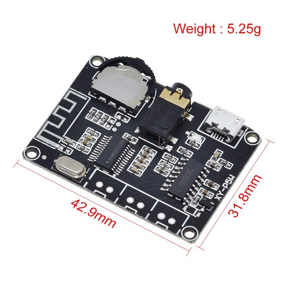 PAM8406 BT 5.0 DIY Kit Линейный аудиоусилитель DC3.7-5V Стереоаудио XY-P5W