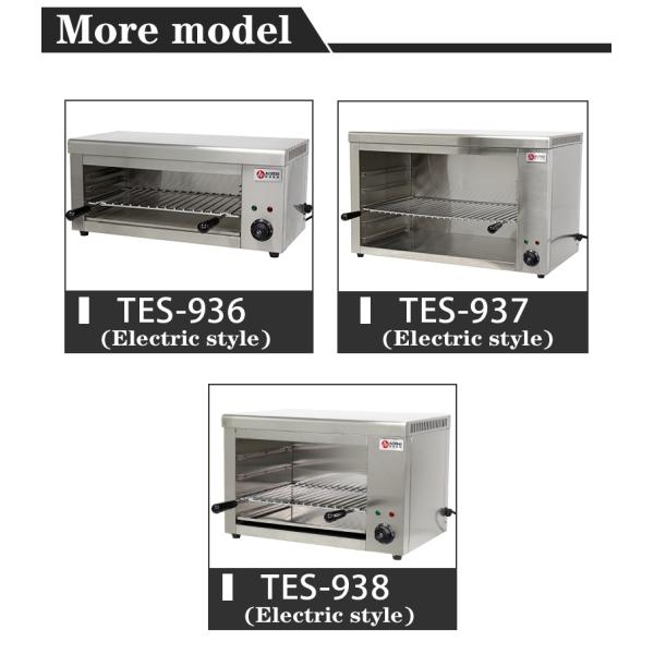 Источник питания Электричество Коммерческая куриная печь с инфракрасным саламандровым грилем