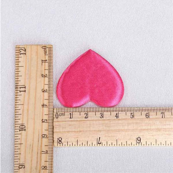 Heart Applique Crafts Flat Padded For Valentines Day Gift Decoration