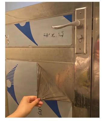 China Manufacturer Black & White PE Protective Film Roll For Laser Cut Processing Stainless Steel