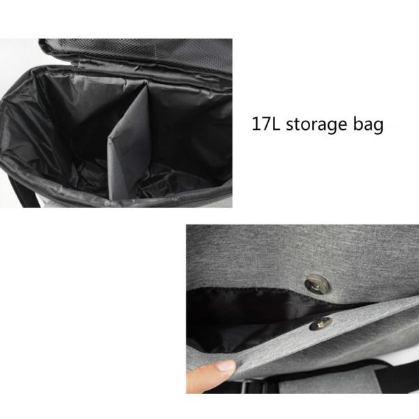 36.5cm 17L Dog Food Carrier Bag Backpack Cationic Polyester